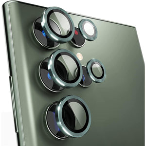 Samsung Galaxy S23 Ultra 3D Back Camera Lens Protector Green Original Product Front View - OnlineExpo.pk