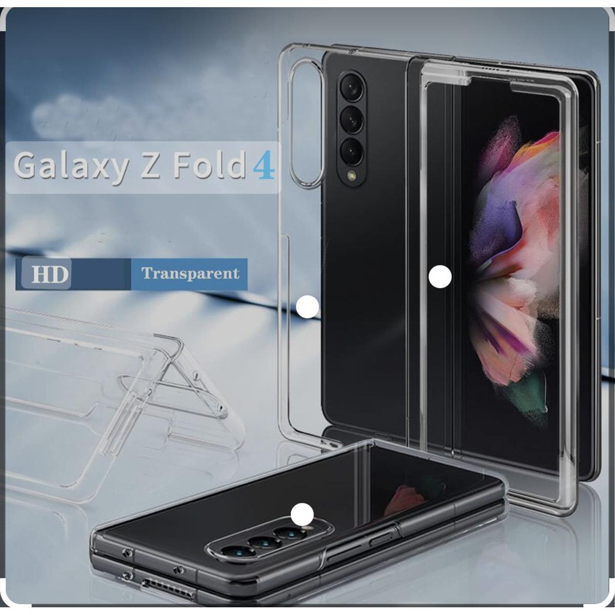 Hard Transparent Back Cover for Z Fold 4 Case Crystal Clear Original Product Front View - OnlineExpo.pk