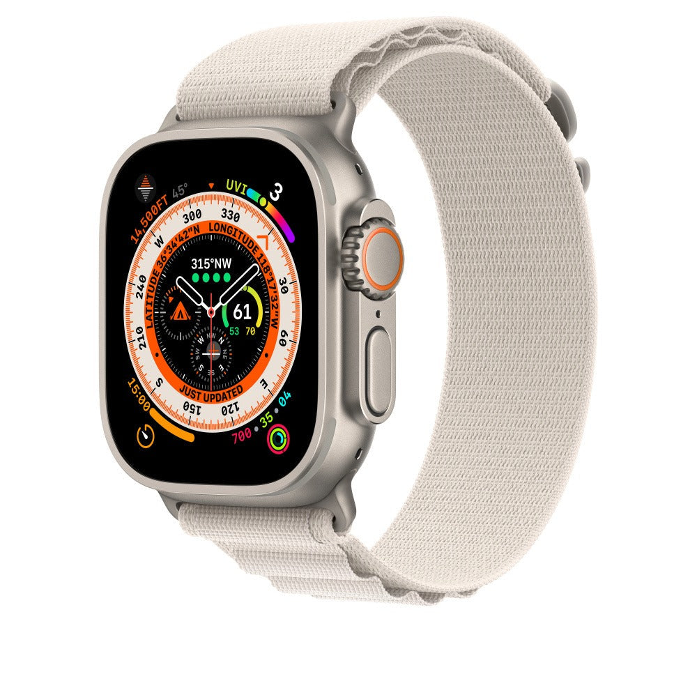 44mm-45mm-49mm Alpine Loop Smartwatch Strap For Apple Watch - Starlight Original Product Front View - OnlineExpo.pk