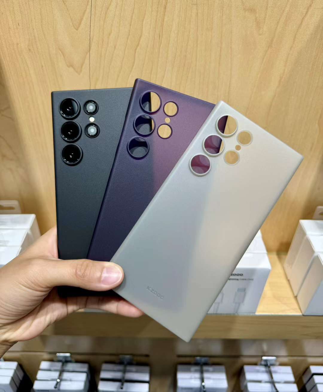 K-Doo Air Skin back cover for S24 Ultra Slim Case 0.3mm Thickness Cover Original Product Front View - OnlineExpo.pk