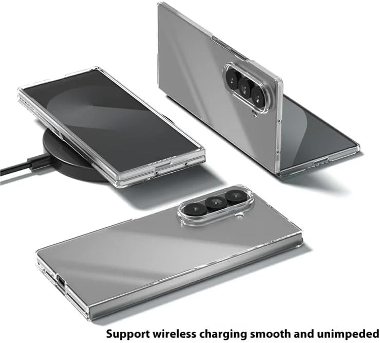 Shockproof Crystal Clear TPU Back Cover – Samsung Galaxy Z Fold 7 5G – 360° Transparent Protection View 2 - OnlineExpo.pk