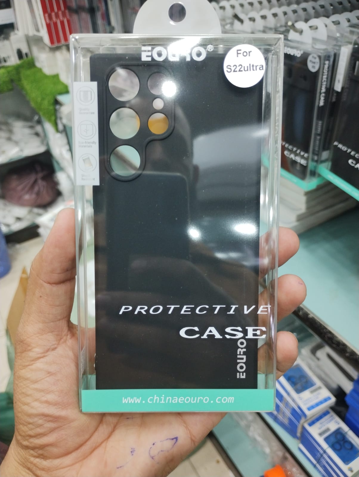Eouro Black Case – Samsung S24 Ultra / S24+ / S23 FE / S22 Ultra / S21 Ultra / S20 Ultra / Note 20 Ultra / S10+ View 8 - OnlineExpo.pk