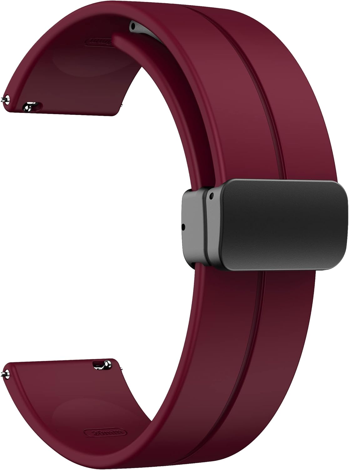 22mm Magnetic D-Buckle Silicone Watch Strap – Sveston Primo / PK / Revolt / Nitro / Alpha / Haylou Solar / LS05 / GST View 9