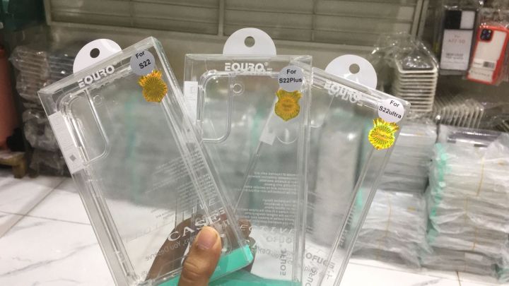 Eouro Soft Silicone cover for Samsung S21 FE S21 Plus S21 Ultra S22 Plus S22 Ultra S23 Plus S23 Ultra View 5 - OnlineExpo.pk