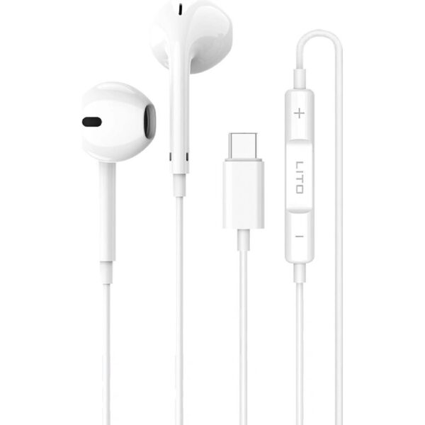 LITO LF01T In-Ear Earphone (Type-C) | Wired Earphones – LITO Original Product Front View - OnlineExpo.pk