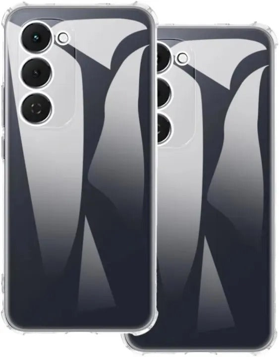Bumper Back cover TECNO SPARK 40 PRO PLUS Transparent with Camera protection soft jelly material Original Product Front View