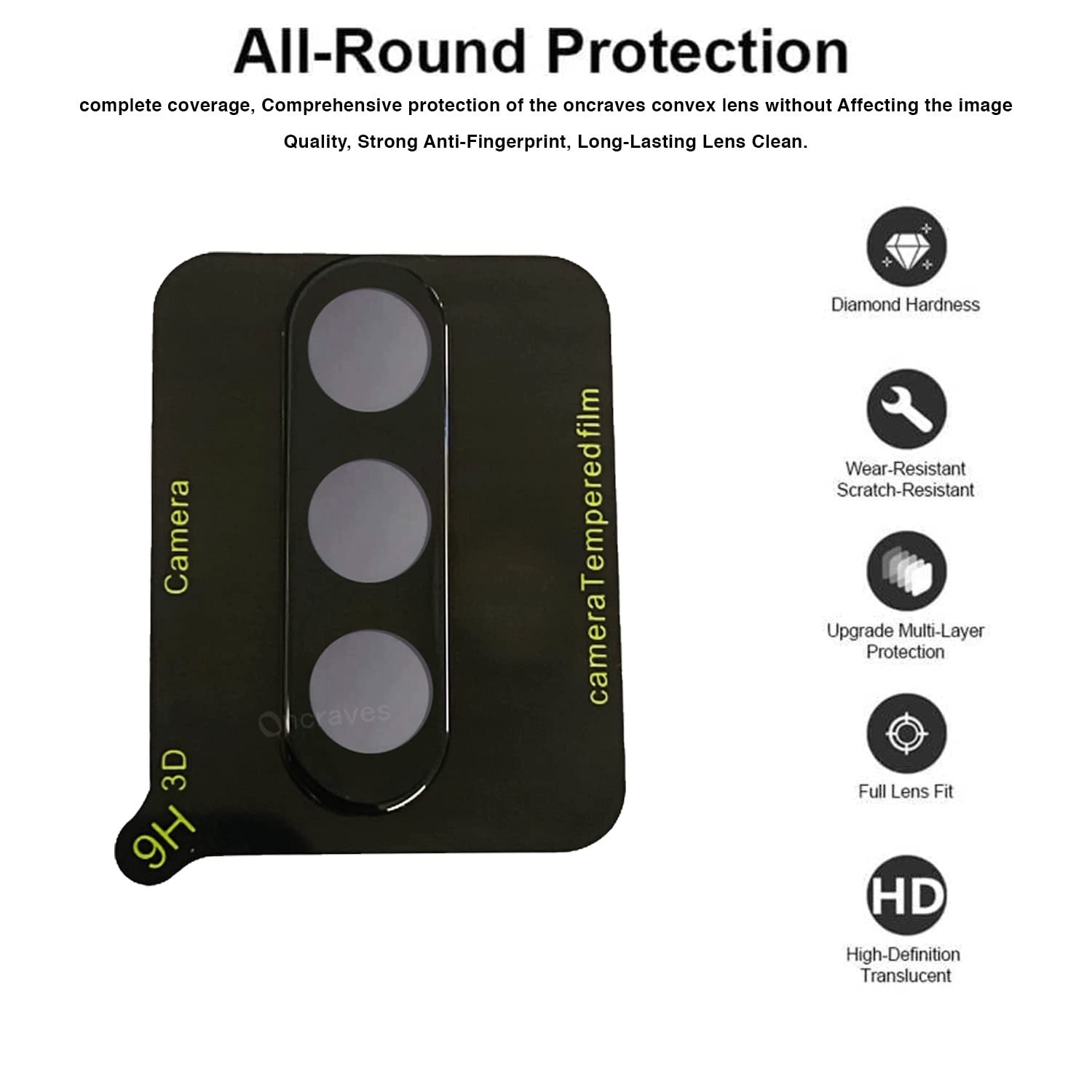 Samsung A15 Camera Glass Lens Protector Tempered Full Cover View 2 - OnlineExpo.pk