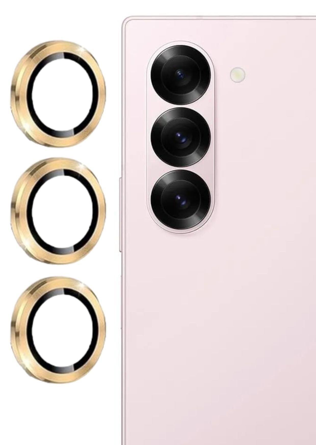 Camera Lens Protector for Samsung Fold 7 Back Camera Lens Silver Black Light Green Light Purple Blue Gold Pink View 4 - OnlineExpo.pk