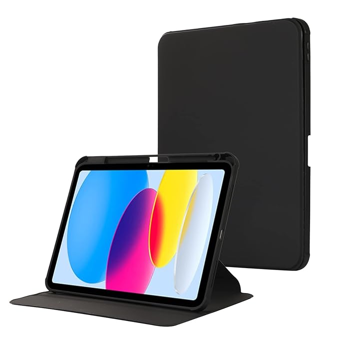 IPad Air4/Air5 10.9″ Symmetry 360 Series Smart Folio Case Support Apple Pencil Attachment and Wireless Charging - Black