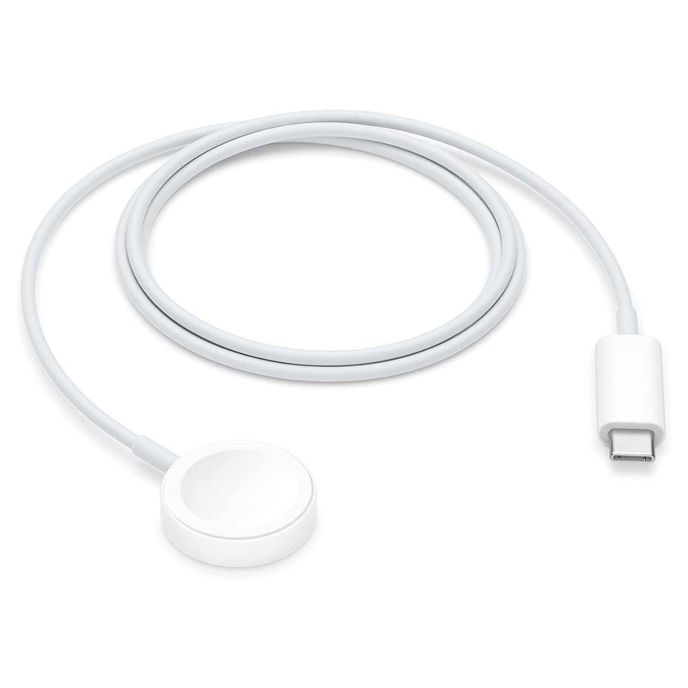 Apple Watch Magnetic Fast Charger to USB-C Cable ABS Plastic & Metal Dock Available Original Product Front View