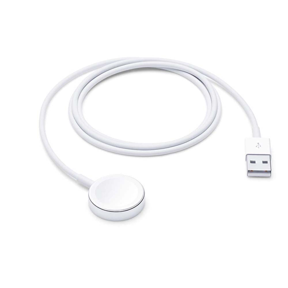 Apple Watch Magnetic Charging Cable ABS Plastic & Metal Dock Available Original Product Front View - OnlineExpo.pk