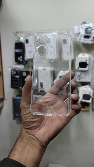 Soft TPU cover for Realme Note 60 Transparent with Camera protection Dust Proof Cap without edges View 4 - OnlineExpo.pk