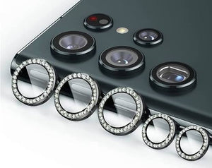 Camera protector Diamond Camera Lens Protector for Samsung S24 Ultra S23 Ultra View 3 - OnlineExpo.pk