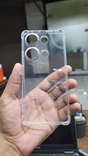 Bumper Back cover Redmi Note 13 Pro 5G Transparent with Camera protection soft jelly material Shock Proof View 2 - OnlineExpo.pk
