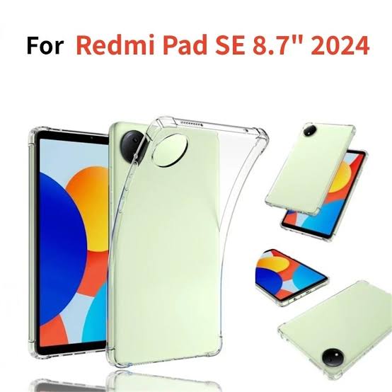 Shockproof Bumper Cover For Xiaomi Redmi Pad SE 8.7 4G Case TPU Silicon Transparent Cover Original Product Front View - OnlineExpo.pk