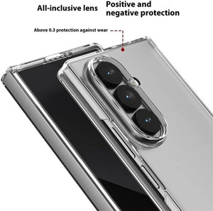 Shockproof Crystal Clear TPU Back Cover – Samsung Galaxy Z Fold 7 5G – 360° Transparent Protection View 3 - OnlineExpo.pk