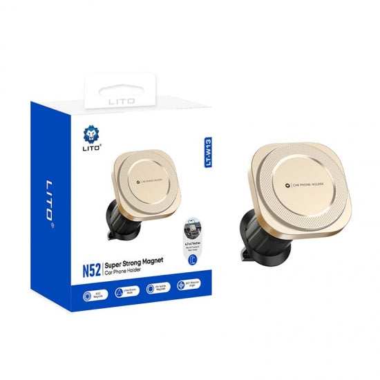 LITO LT-W13 Super Strong Magnetic Car Mount | Magnetic Car Phone Mount – LITO Original Product Front View - OnlineExpo.pk