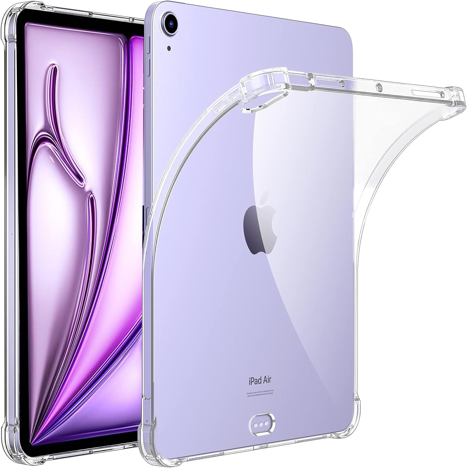 Soft TPU Bumper Clear Back Cover for iPad Air 13 inch 2024 M2 Shockproof Drop Protection Slim Lightweight TPU Transparent Back Cover Shell View 5 - OnlineExpo.pk