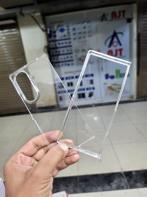 Shockproof Crystal Clear TPU Back Cover – Samsung Galaxy Z Fold 7 5G – 360° Transparent Protection View 4 - OnlineExpo.pk