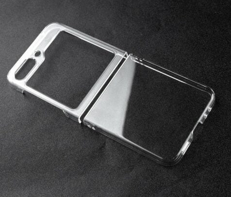 Samsung Galaxy Z Flip 6 Transparent Shockproof Phone Case - Clear Original Product Front View - OnlineExpo.pk