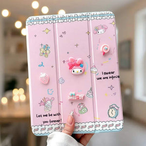 iPad Pro 10.5 3D Cartoon PU Leather Case Pen Holder