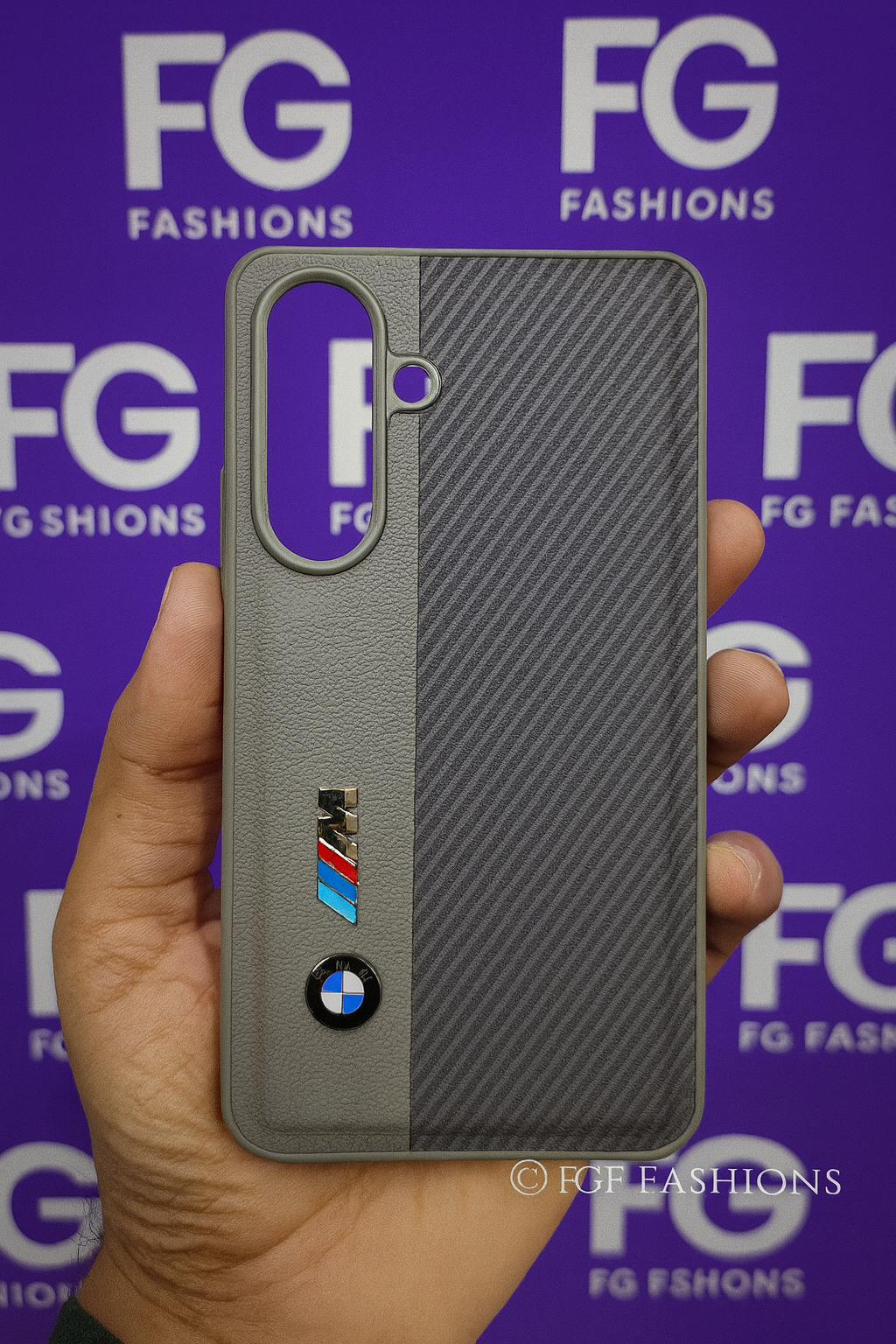 BMW Sports cover for Samsung A17 Premium Qaulity Stylish Cover Original Product Front View - OnlineExpo.pk