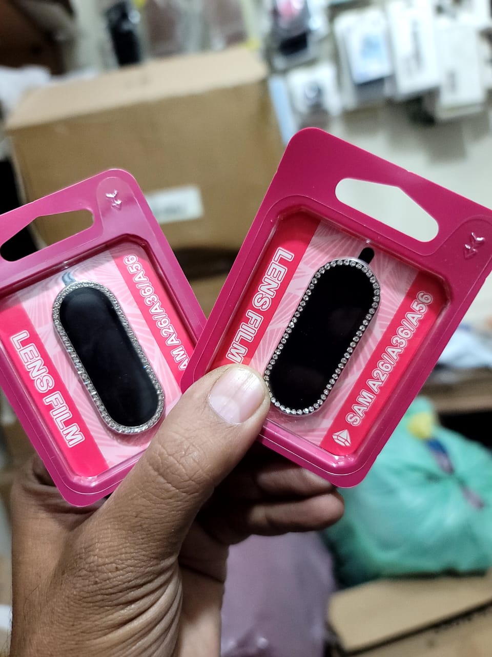 Camera protector Diamond Camera Lens Protector for Samsung A26 Samsung A6 Samsung A56 View 2 - OnlineExpo.pk