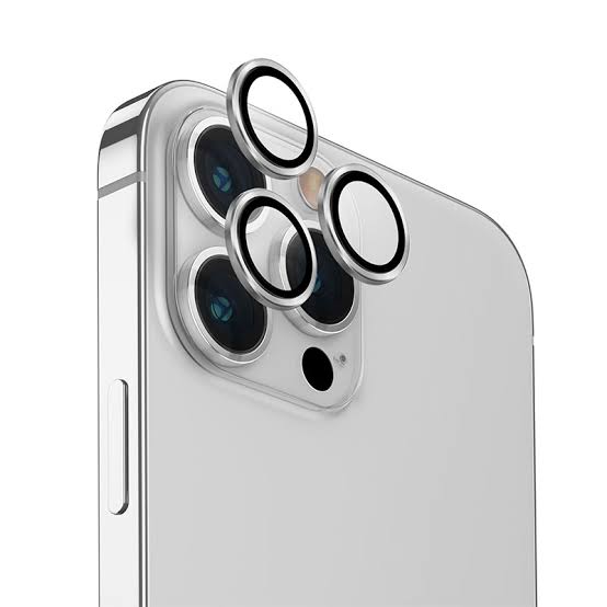 15 Pro Camera Lens Protector Natural Titanium Original Product Front View - OnlineExpo.pk