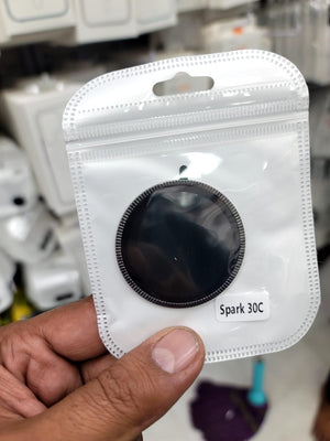 Camera protector Diamond Camera Lens Protector for Tecno Spark 40c Black Original Product Front View - OnlineExpo.pk