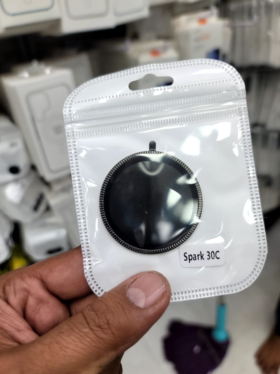 Camera protector Diamond Camera Lens Protector for Tecno Spark 40c Black View 2 - OnlineExpo.pk