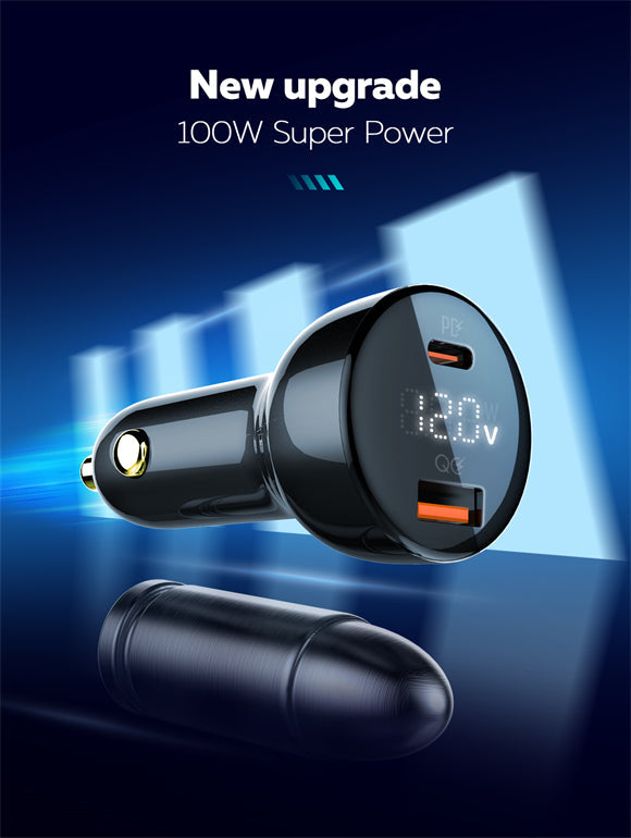LDNIO C101 100W Dual USB Super Fast Car Charger View 7 - OnlineExpo.pk