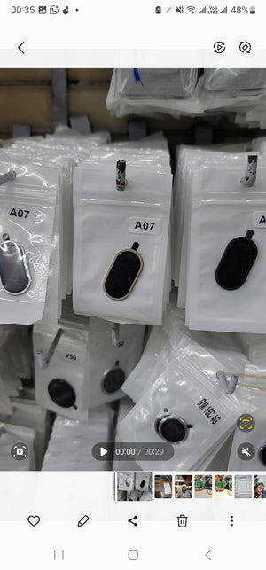 Camera Lens Protector for Samsung A07 Black Silver Gold Original Product Front View - OnlineExpo.pk