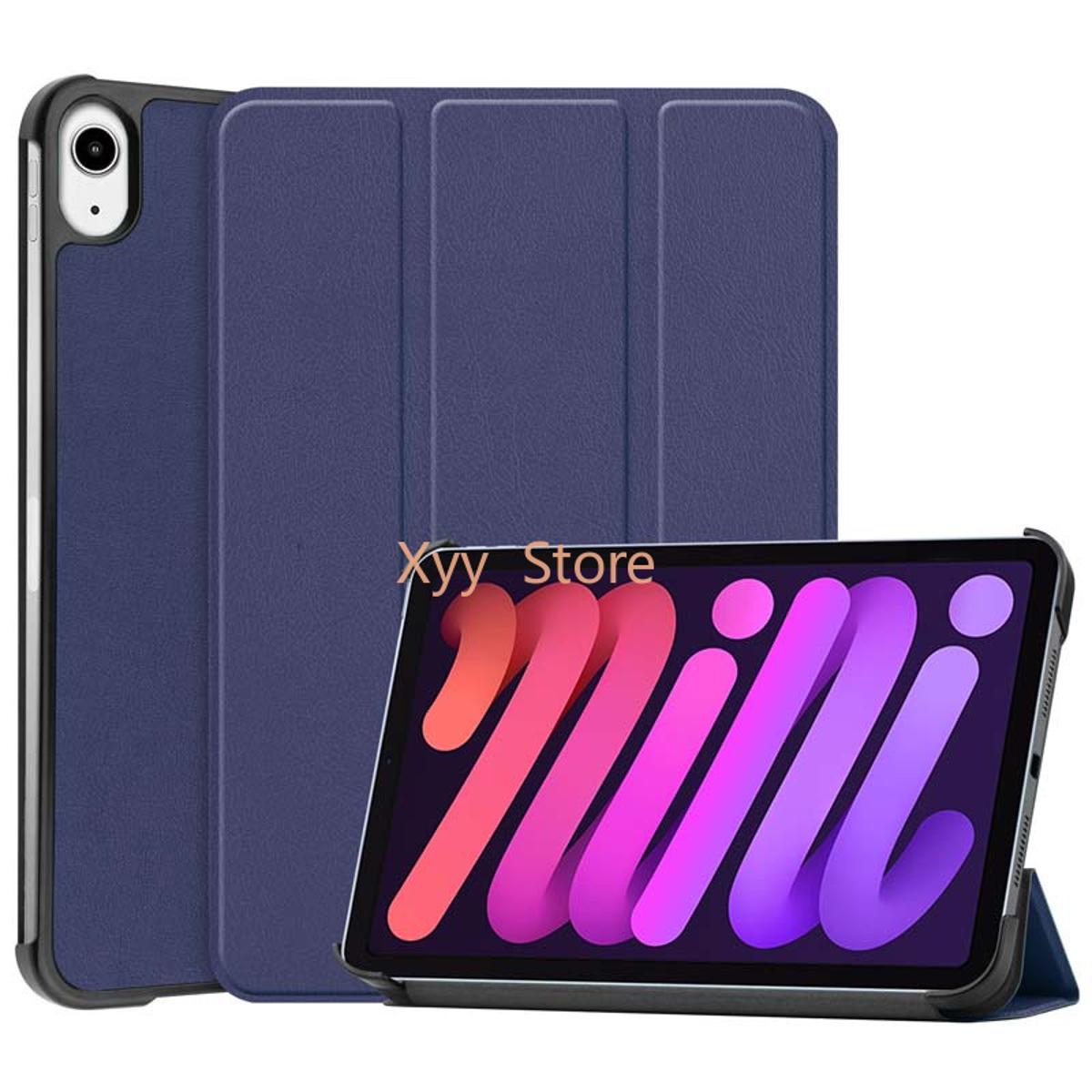 Tri Fold Smart Case for Ipad Mini 6 Blue Original Product Front View - OnlineExpo.pk