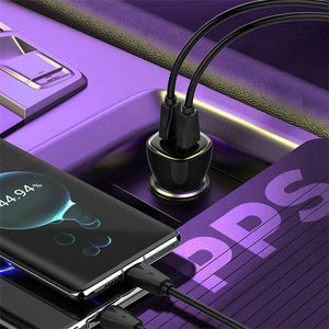 LDNIO C104 60W Dual PD Super Fast Car Charger View 3 - OnlineExpo.pk
