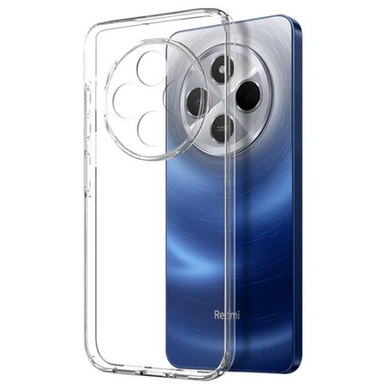 Dust proof cover for Redmi 14c Transparent with Camera protection soft jelly material bottom cap (No Edges) Original Product