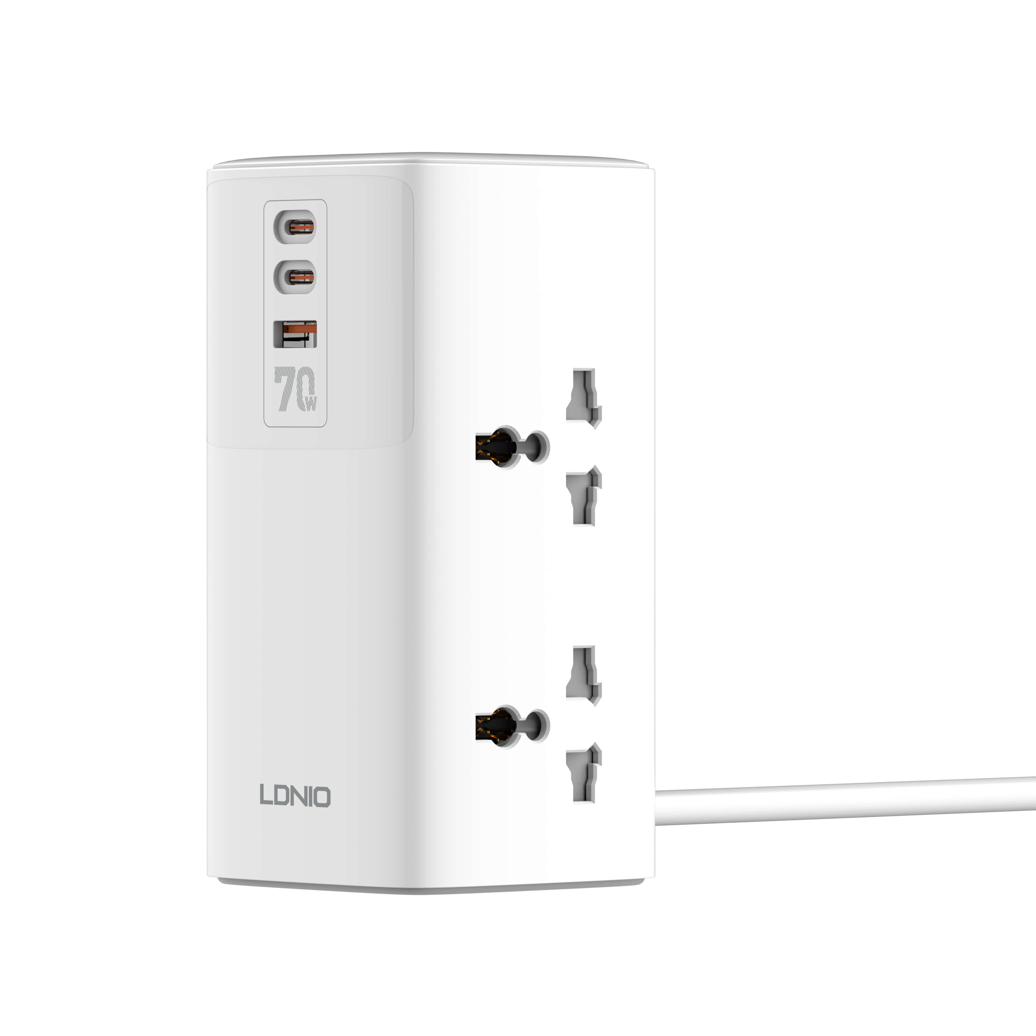 LDNIO SC4383 70W Multifunctional Universal Desktop Power Adapter View 3 - OnlineExpo.pk