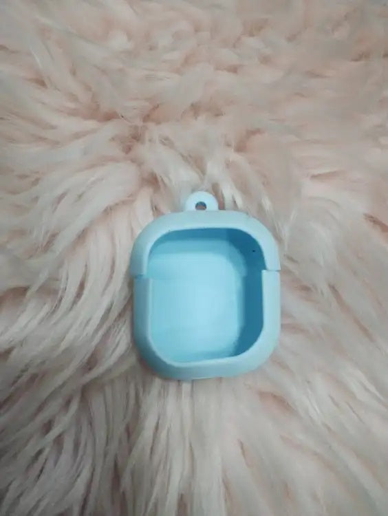 Soft Silicone Cover for Air-31 earbuds Case for Air 31 Light Blue Original Product Front View - OnlineExpo.pk
