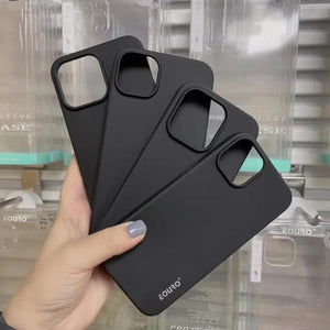 Black Eouro Slim Soft Silicone Back Cover for iPhone 11 Pro/Max 12 12Pro/Max 13 Pro/Max 14 14Pro/Max 15 15Plus 15Pro/Max 16