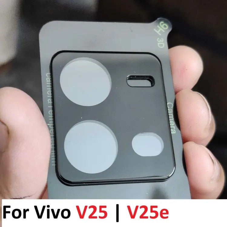 vivio V25E Back Camera Glass Protector 3D Tempered Full Cover Original Product Front View - OnlineExpo.pk