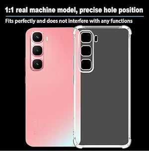 Bumper Back cover Infinix hot 60 pro Transparent with Camera protection soft jelly material View 2 - OnlineExpo.pk