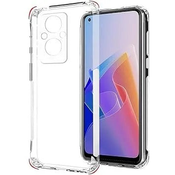 Bumper Back cover OPPO F21 PRO 5G Transparent with Camera protection soft jelly material Original Product Front View
