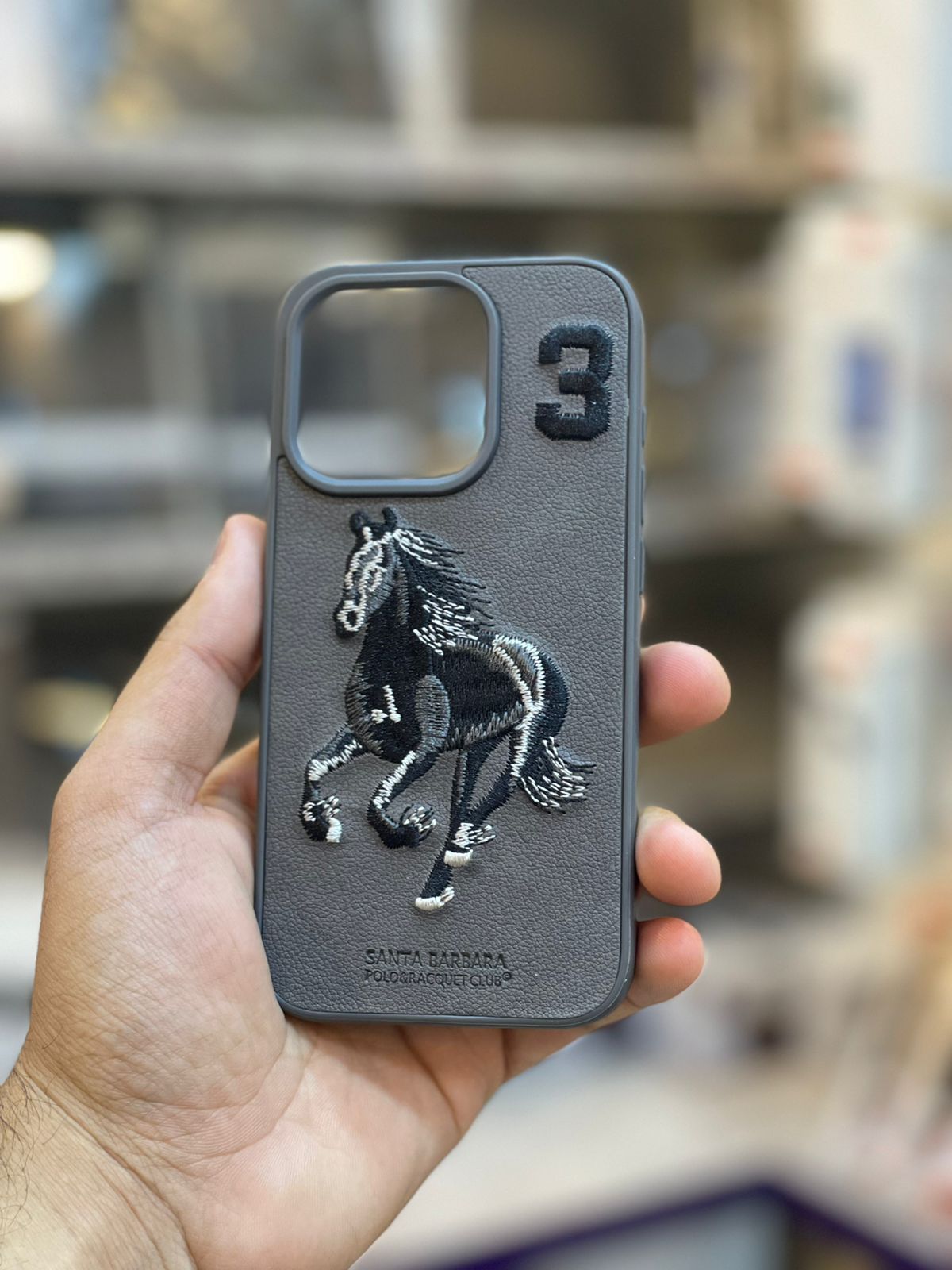 Polo series Embroided Leather cover For 15 Back Cover View 3 - OnlineExpo.pk