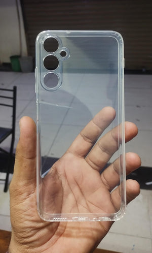 Dust proof Soft Back Cover for Samsung A56 Transparent with Camera protection soft jelly material bottom cap (No Edges) Original Product Front View - OnlineExpo.pk