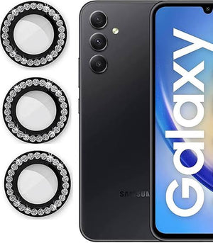 Camera protector Diamond Camera Lens Protector for Samsung A55 Black Silver Gold Blue View 4 - OnlineExpo.pk