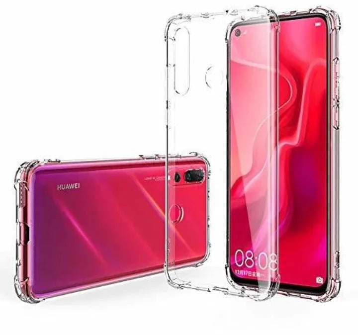 Bumper Back cover HUWAI Y9 2019 Transparent with Camera protection soft jelly material Original Product Front View