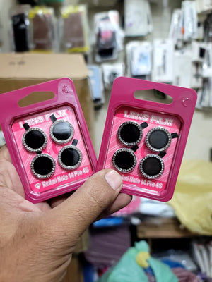 Camera protector Diamond Camera Lens Protector for Redmi Note 14 Pro Silver Black View 2 - OnlineExpo.pk