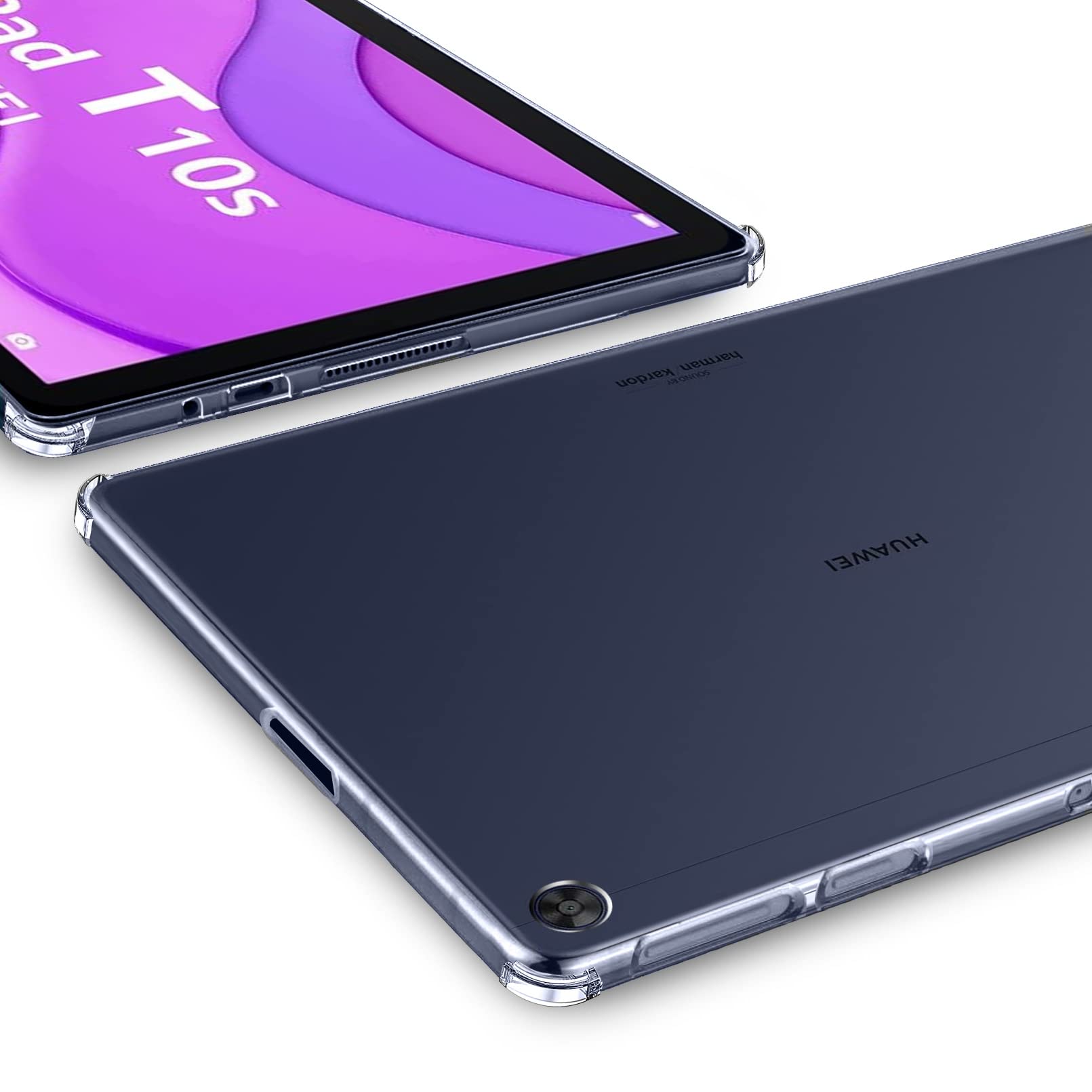Shockproof Bumper Back Cover for Huawei mediapad T10s Case TPU Silicon Transparent Cover View 3 - OnlineExpo.pk