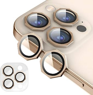 iPhone 16 Pro Max | iPhone 16 Pro AR/AF Octagonal Camera Lens Protection Rings Original Product Front View - OnlineExpo.pk