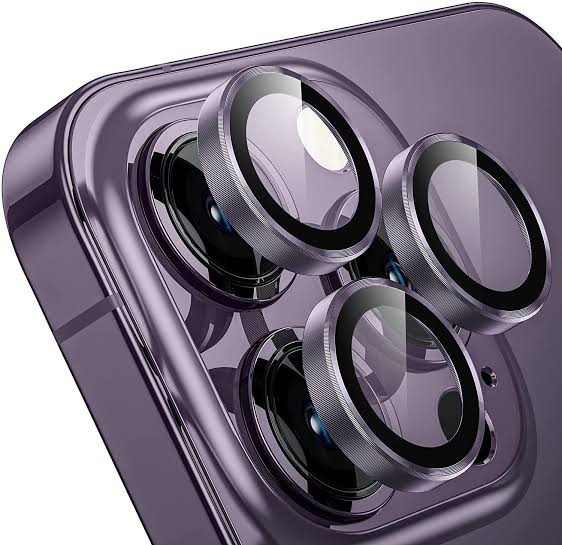 Deep Purple Camera Lens Protector for 14 Pro max camera protector Original Product Front View - OnlineExpo.pk