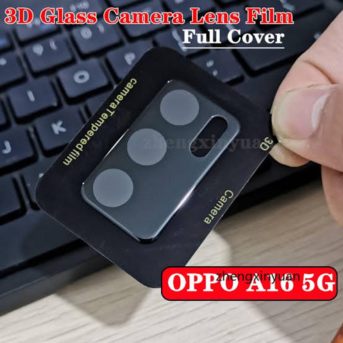 Oppo A16 Back Camera Glass Lens Protector Tempered Full Cover Original Product Front View - OnlineExpo.pk